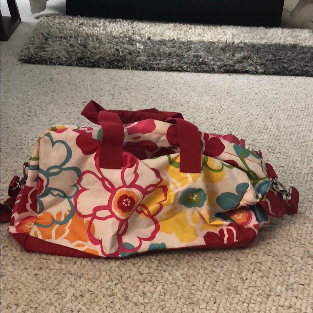 Flower duffle bag